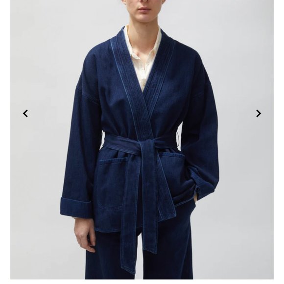Forte Forte Jackets & Blazers - FORTE FORTE Calvary Denim Belted Kimono Jacket NWT Size III
